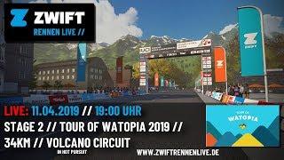 STAGE 2 // TOUR OF WATOPIA 2019 // VOLCANO CIRCUIT // 34KM // (In Hot Pursuit)