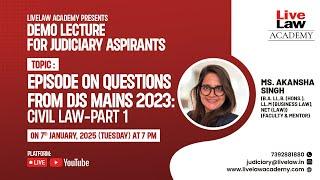 Questions & Answers From Delhi Judicial Service Mains Paper 2023-CIVIL LAW-1