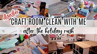 Craft Room Clean With Me After The Holiday Order Rush | Deep Clean & Organize