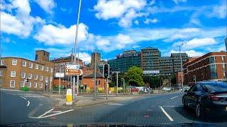 Driving in NOTTINGHAM England | City Centre