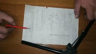 Чертеж  компрессорной головки ВД.  Drawing of the compressor head VD