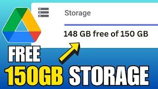 How to Increase GOOGLE DRIVE STORAGE | Get 150GB FREE Storage of Google DRIVE