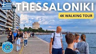 THESSALONIKI, Greece: Walking Tour: 4K UHD, 2023