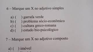 Exercícios de Adjetivos