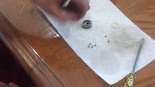 How to put Ball Bearings back into Bearing (skateboard/longboard) EASIEST WAY