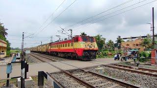 Unique OLD ICF Rajdhani Livery Wap4 Leads Interciry Express Moving Out Railgate