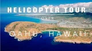 "Doors off" Helicopter Tour, Oahu Hawaii 4K