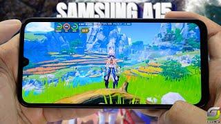 Samsung Galaxy A15 5G test game Genshin Impact Max Graphics 2024 | Dimensity 6100+