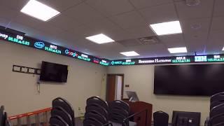 VUU's LED Stock Ticker Display by On-Demand Digital Display (short video)