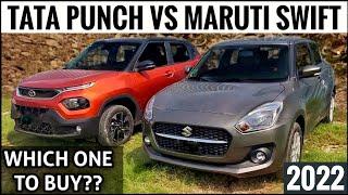 Tata Punch vs Swift Comparison 2022 | Maruti Swift vs Tata Punch 2022 Which is Better | Tata Punch