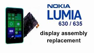 Nokia Lumia 630 Lumia 635 - Screen replacement, Broken Glass Digitizer Replacement, Display Assembly