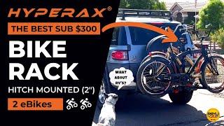 Best Hitch Mounted Bike Rack Under $300 on Amazon! HYPERAX Volt Eco - Review