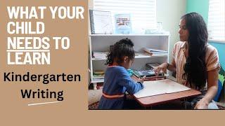 Kindergarten Writing: What your Child Needs to Learn