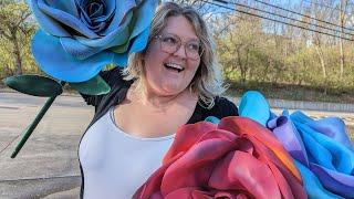 Giant Foam Flowers! Let's make some.