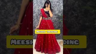 meesho trending half saree️#trending #fashion #meeshoreview #meeshoclothing