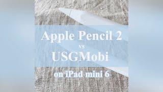 【USGMobi vs Apple pencil 2 】I drew on my iPad mini 6! (subtitled)