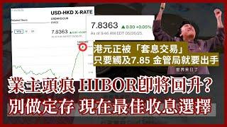 【HIBOR急跌曇花一現 低息供樓夢碎?】拆息隨時抽升 港元最後倒數! 定存跌至1厘回報 如何部署收息工具? 美元資產點計先抵 #25歲財自