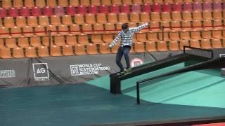 Боря Берестов - World Cup Skateboarding Moscow 2016 квалификация 20161015