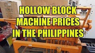 Hollow Block Machine Prices In The Philippines.