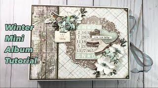 Chipboard Frame Mini Album Tutorial | Simple Stories | Simple Vintage Winter Woods Collection 2023