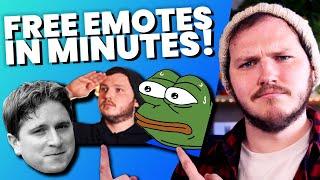 How To Make & Animate Twitch Emotes For FREE (No Software!)