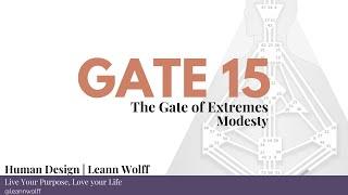 Human Design - Gate 15