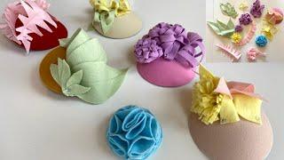 USING FELT FOR MAKING FASCINATORS | Making Felt Trimmings To Embellish Hats | Didsbury Art Studio