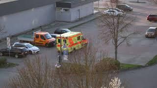 krankenwagen und Notarzt in georg-dreke-ring in Prenzlau