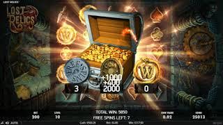 Lost Relics Slot by NetEnt Big Win