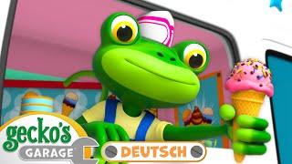 Notfall Eiscreme Abenteuer | 60-minütige Zusammenstellung｜Geckos Garage Deutsch｜LKW für Kinder ️