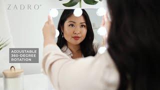 Hollywood LED Lighted Vanity Makeup Mirror | 9 Bulb - Portrait