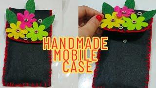 how to make phone case at home || mobile phone cover making at home | felt fabric craft ideas||