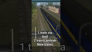 new 3 trains in trainz #trainsimulator #games #via #amtrak #new