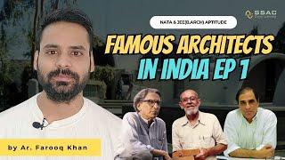 NATA & JEE(B.Arch) Aptitude Preparation | Episode 1 | FAMOUS ARCHITECTS IN INDIA