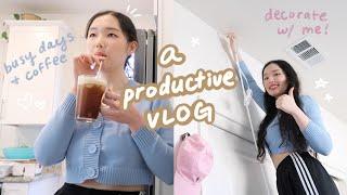 productive vlog: getting my life together in the new home, room decorating