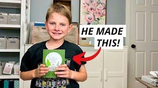 Make a Snow Globe Card with Tyler, Age 8 | Day 10