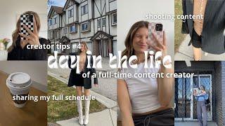 Creator Tips #4: full day vlog - shooting outfits, content for clients,  collaborations + more