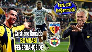 Mourinho fark attı Cristiano Ronaldo Bombası Fenerbahçe'de! Açıkladı..