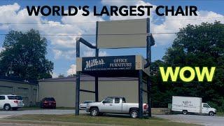 World’s Largest Chair - Guinness World Record Roadside Attraction - Anniston, Alabama