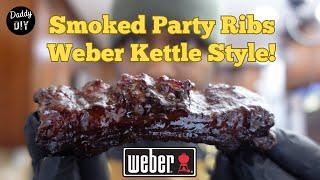 How to Cook Party Baby Ribs on a Weber Kettle Grill | Easy BBQ Recipe