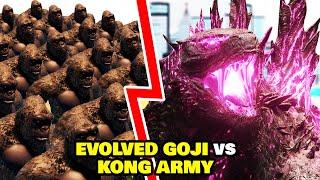 EVOLVED GODZILLA fights KONG ARMY in Kaiju Universe