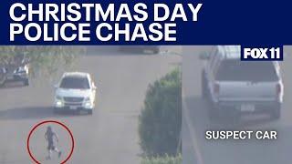 Man leads police chase across Inglewood on Christmas Day