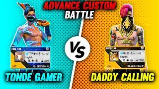 90 Level DaddyCalling Vs Tonde Gamer Best Red Custom Battle - Who Will Win?? Garena Free Fire