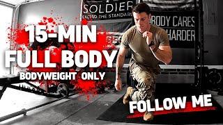 15-Minute FULL BODY Workout | BODYWEIGHT ONLY | No Equipment Needed | Follow Me! ️