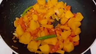 Crispy Potatoes Tomatoes And Onions Fry with Matchless Recipes