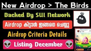 The Birds New Airdrop - Backed By Sui Network - Next Biggest Project - Birds Token Listing December