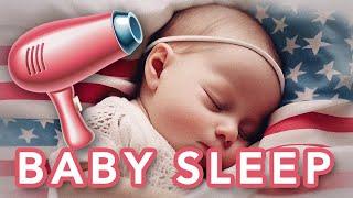 120min - Baby Blow Dryer sound ( USA Edition) for sleeping babies