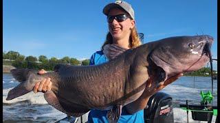 Record breaking day for giant Catfish on the Red River (Day 3)