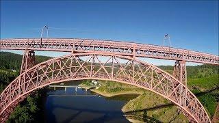 Viaduc Garabit, réalisé par Gustave Eiffel... drone racer Vortex 285