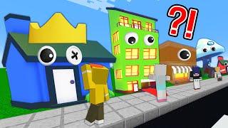 마크에서 레인보우프렌즈 하우스 만들기!? [무지개집짓기] Building a Rainbow Friends House in minecraft